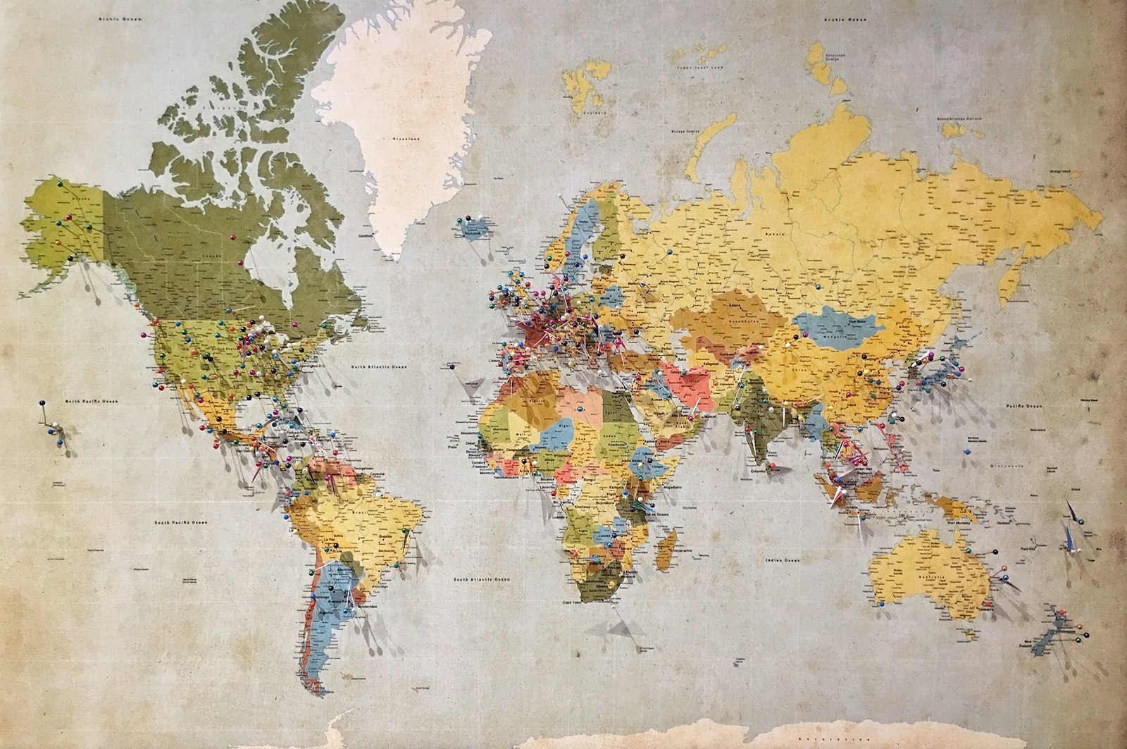 Aerial view representing geographic coverage
